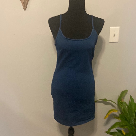 Denim Mini Dress - Picture 1 of 6